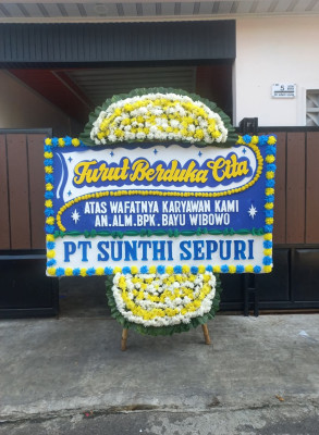 Papan Bunga Duka di Barabai