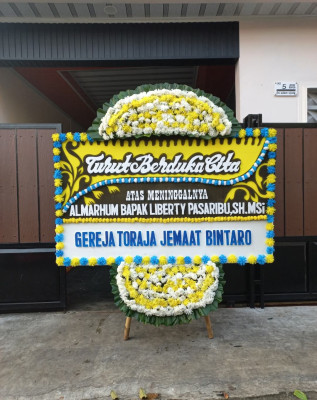 Papan Bunga Duka di Barabai